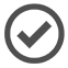 checkmark in circle icon