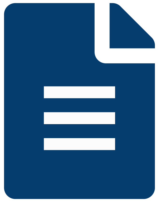 page with text icon